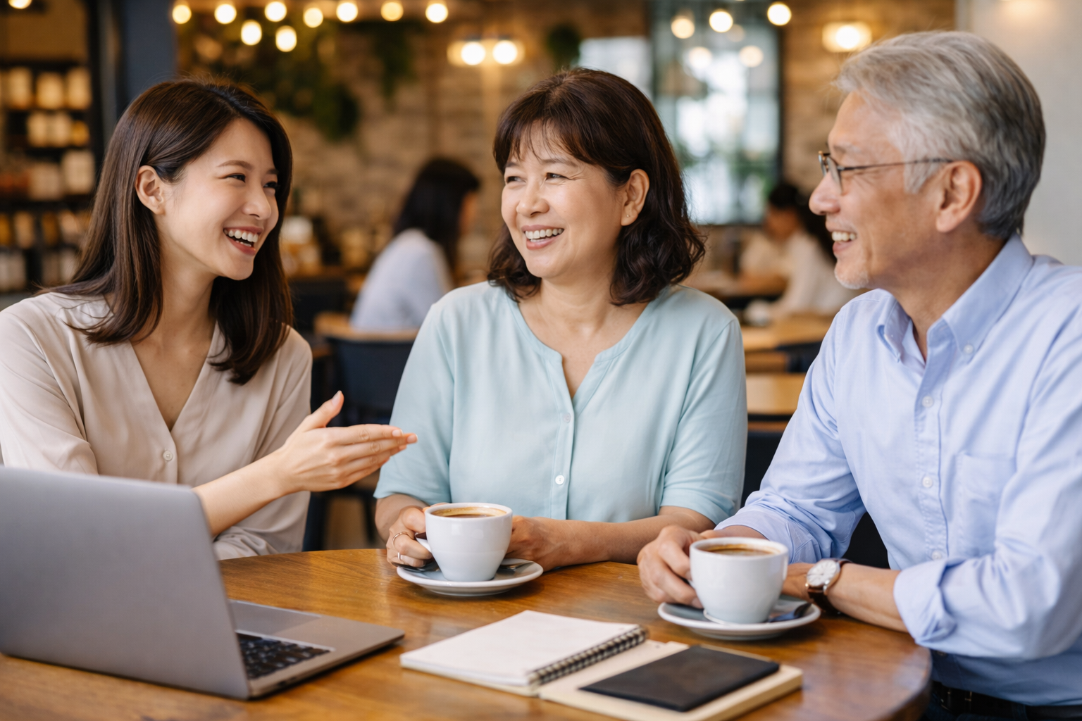 カフェ交流会の様子